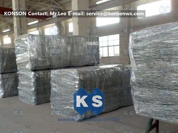 Heavy Zinc Galvanised Gabion Basket With Straight / Reverse Twisted Galfan Coated Wire