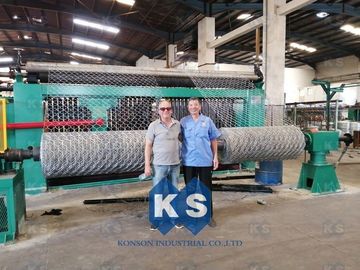 PLC điều khiển tự động Máy lưới Gabion KS80100-4.0 Tường cách ly lồng đá